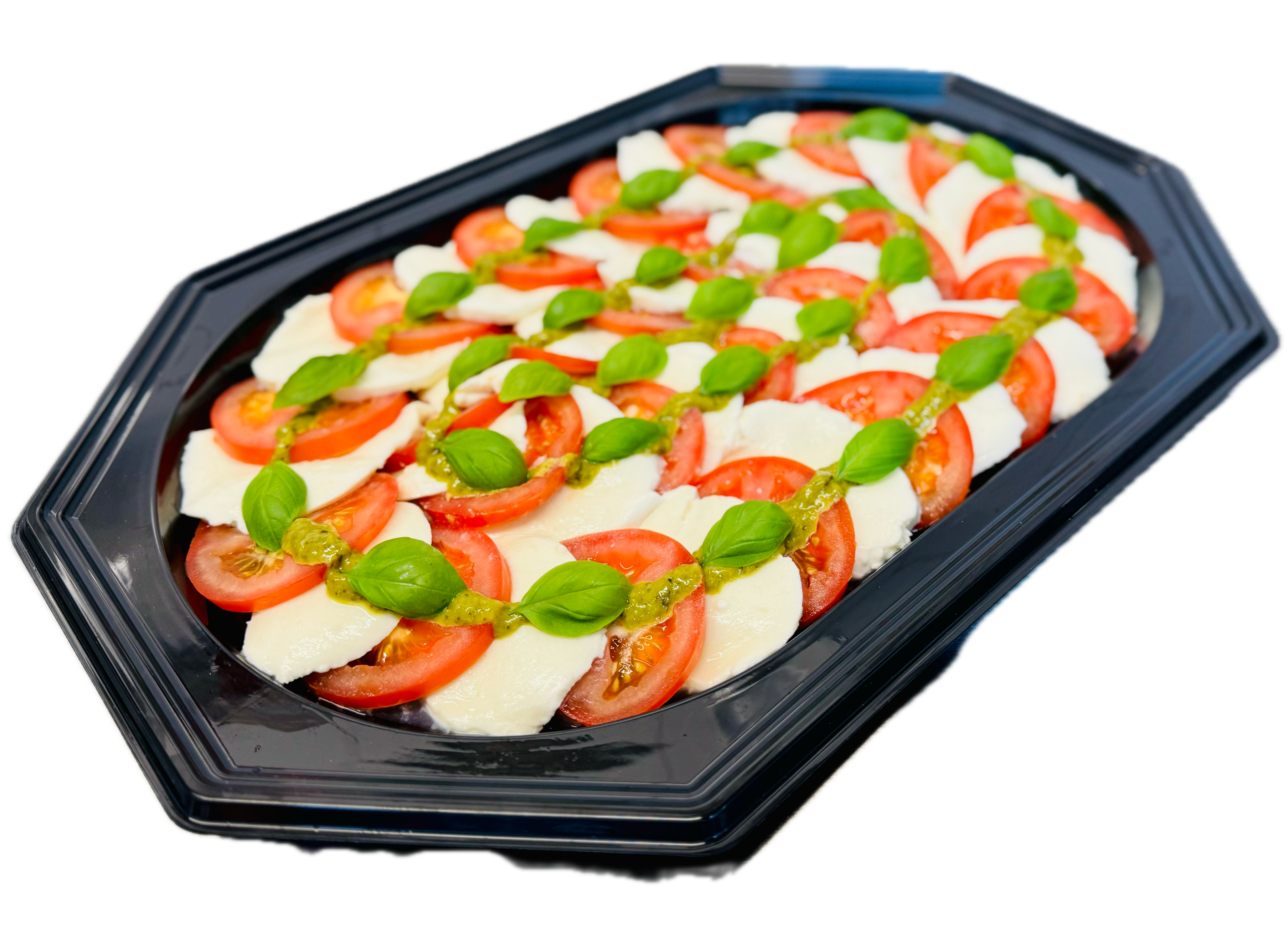 Köstliche Caprese Tomate Mozzarella Platte