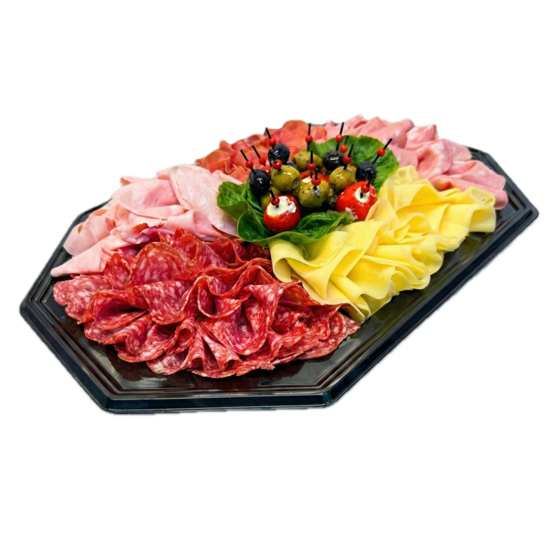 Mittelmeerplatte feiner mediterraner Aufschnitt